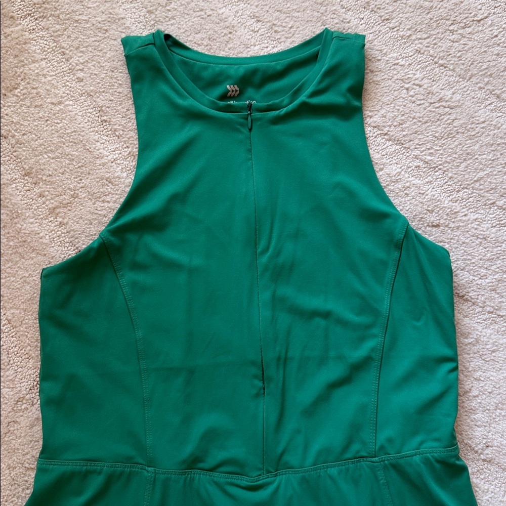 NWOT- All in Motion Green Workout Dress - Picture 3 of 13